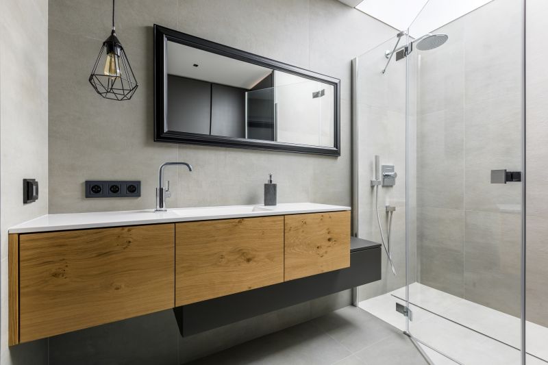 Modern Bathroom with Floating Cabinet