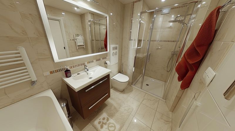 Bathroom with Backlit Mirror